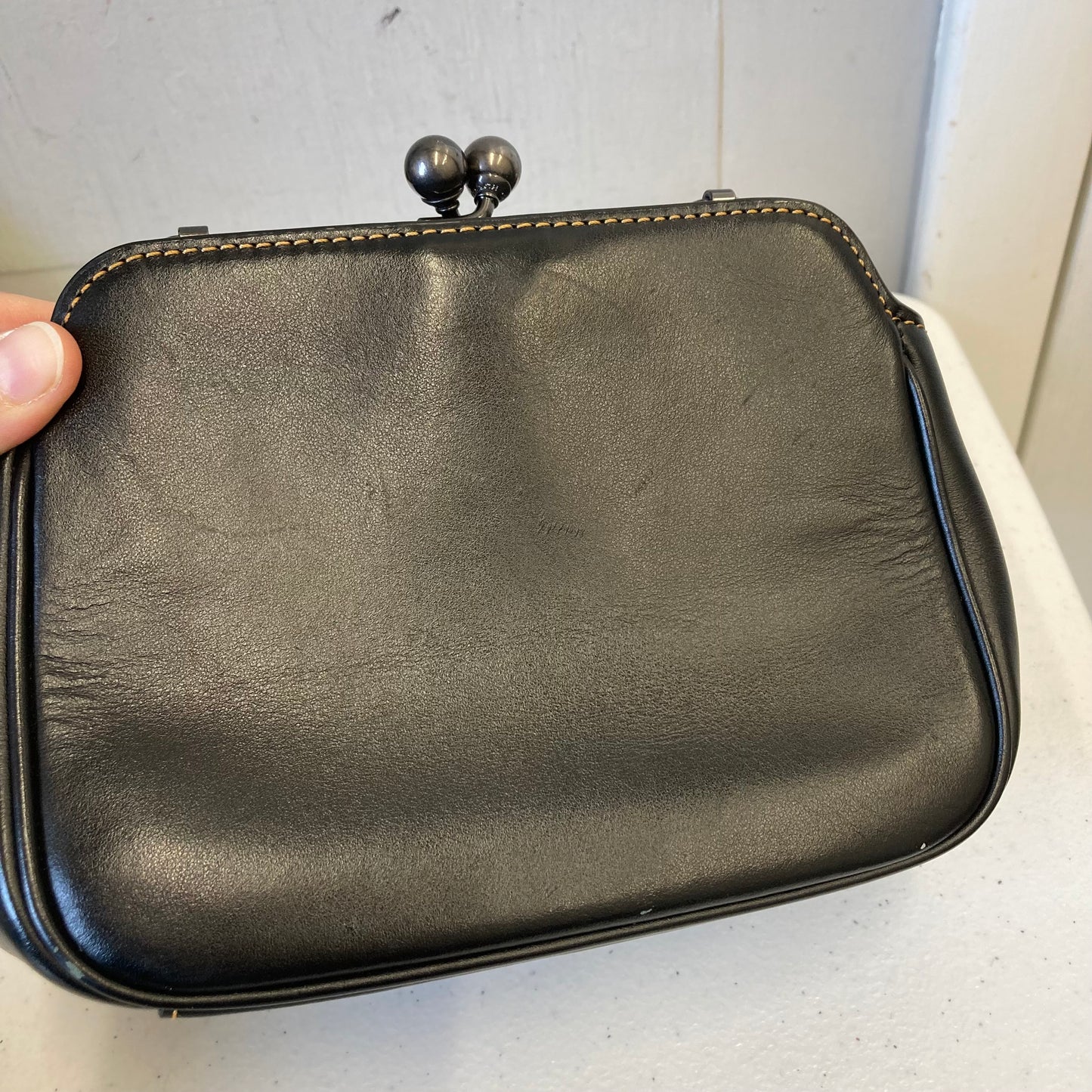 Handbag Designer By Coach In Black, Size:Small