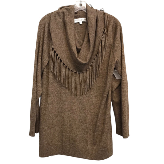 Sweater By Chelsea And Theodore In Brown, Size:1X