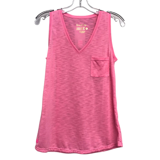 Top Sleeveless Designer By Lilly Pulitzer In Pink, Size:S