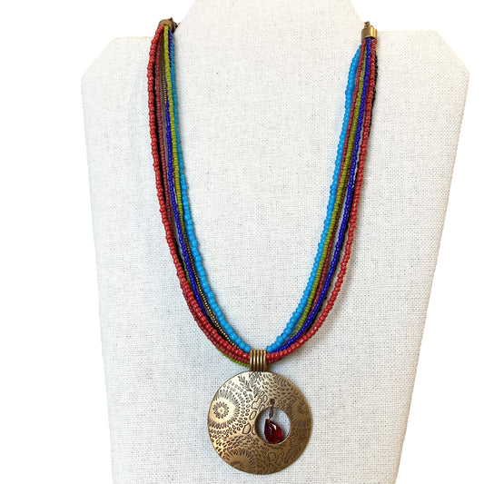 Necklace Statement By Chicos In Multi