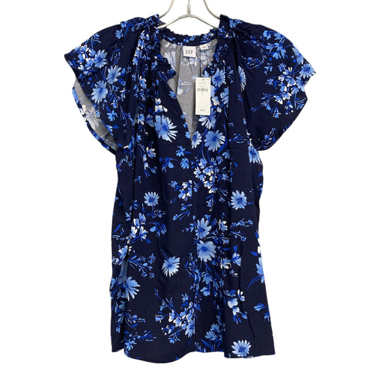 Top Sleeveless By Gap In Floral Print, Size:S