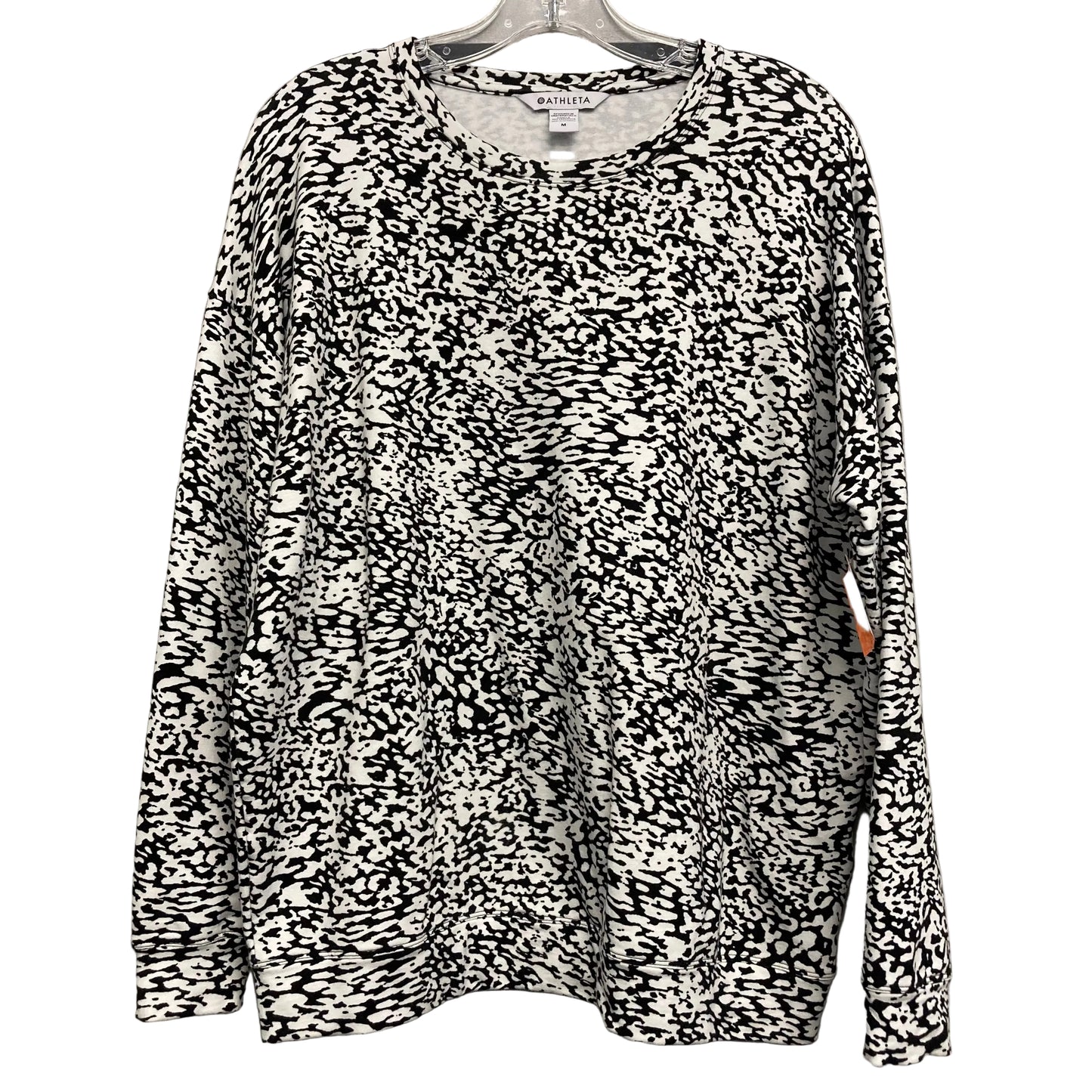 Top Ls By Athleta In Black & Cream, Size:M