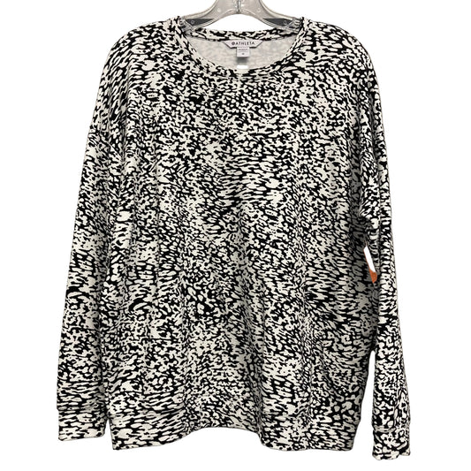 Top Ls By Athleta In Black & Cream, Size:M