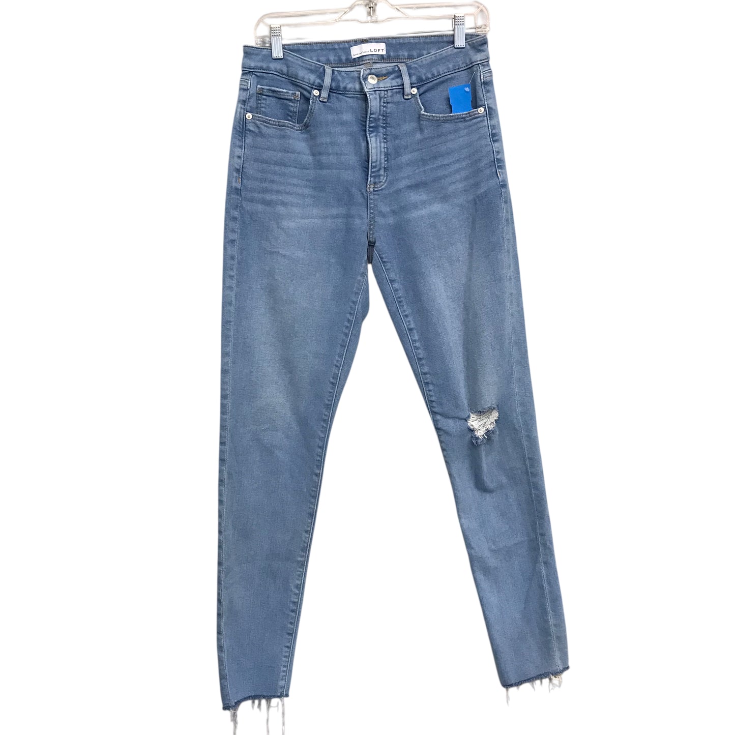 Jeans Skinny By Loft In Blue Denim, Size:6