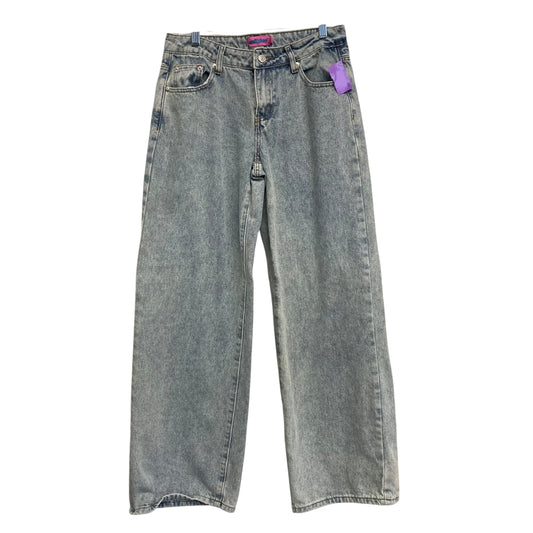 Jeans Wide Leg By Edikted In Blue Denim, Size:6