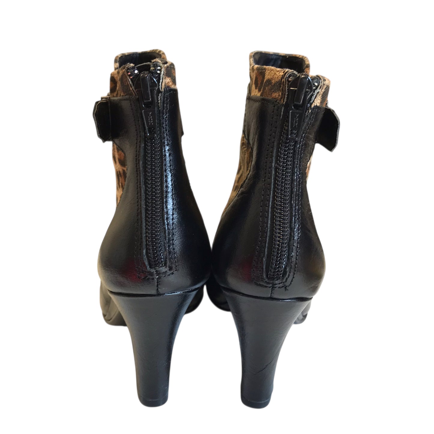 Boots Ankle Heels By Aerosoles In Animal Print, Size:8