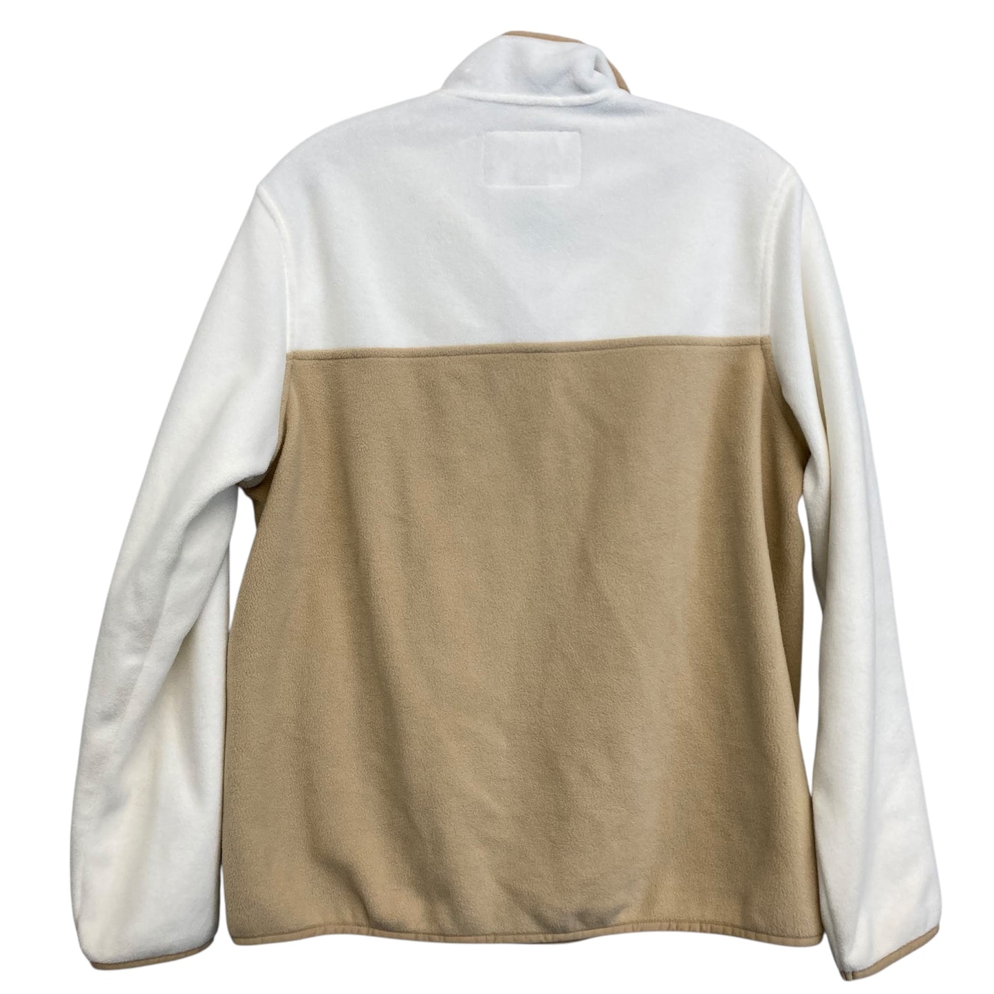 Top Ls By Lands End In Cream & Tan, Size:M