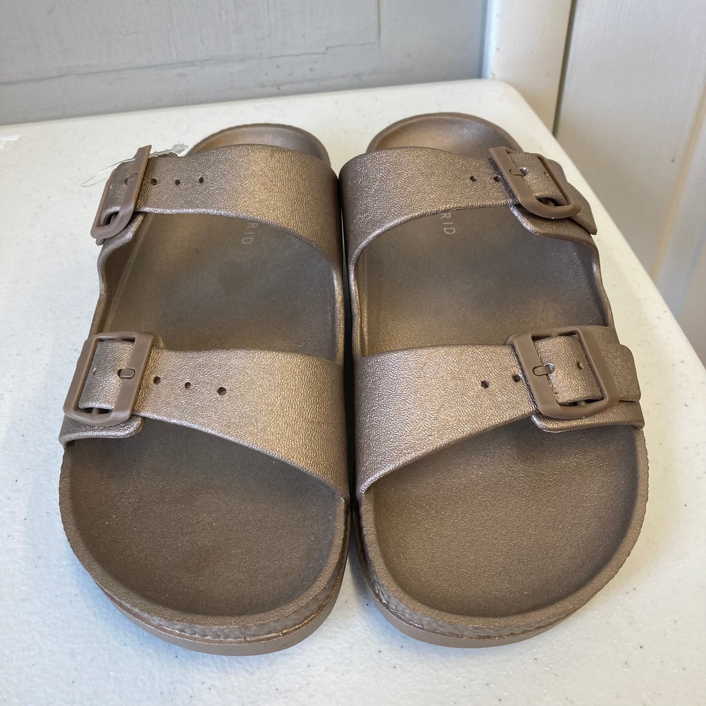 Sandals Flats By Torrid In Bronze, Size:11