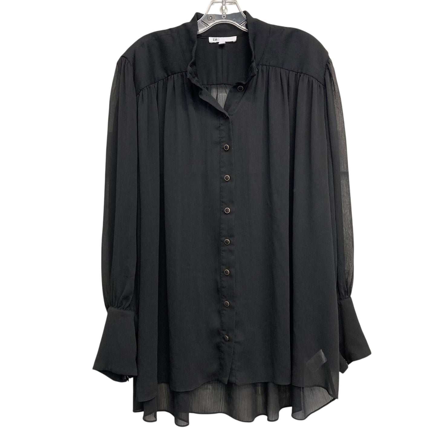 Top Ls By Dr2 In Black, Size:3X