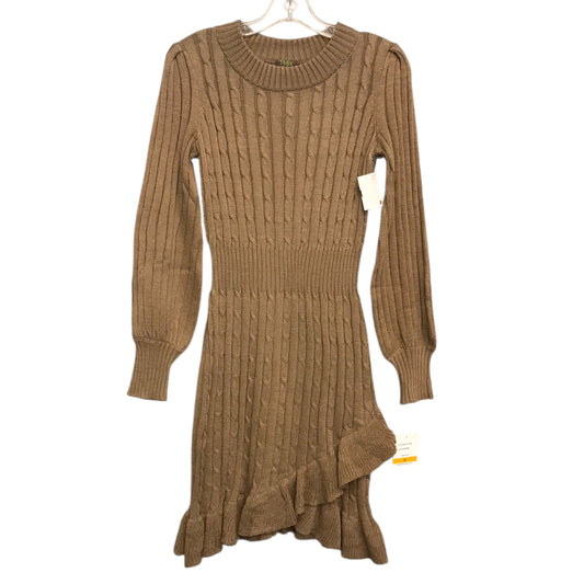 Dress Sweater By Taylor In Brown, Size:S