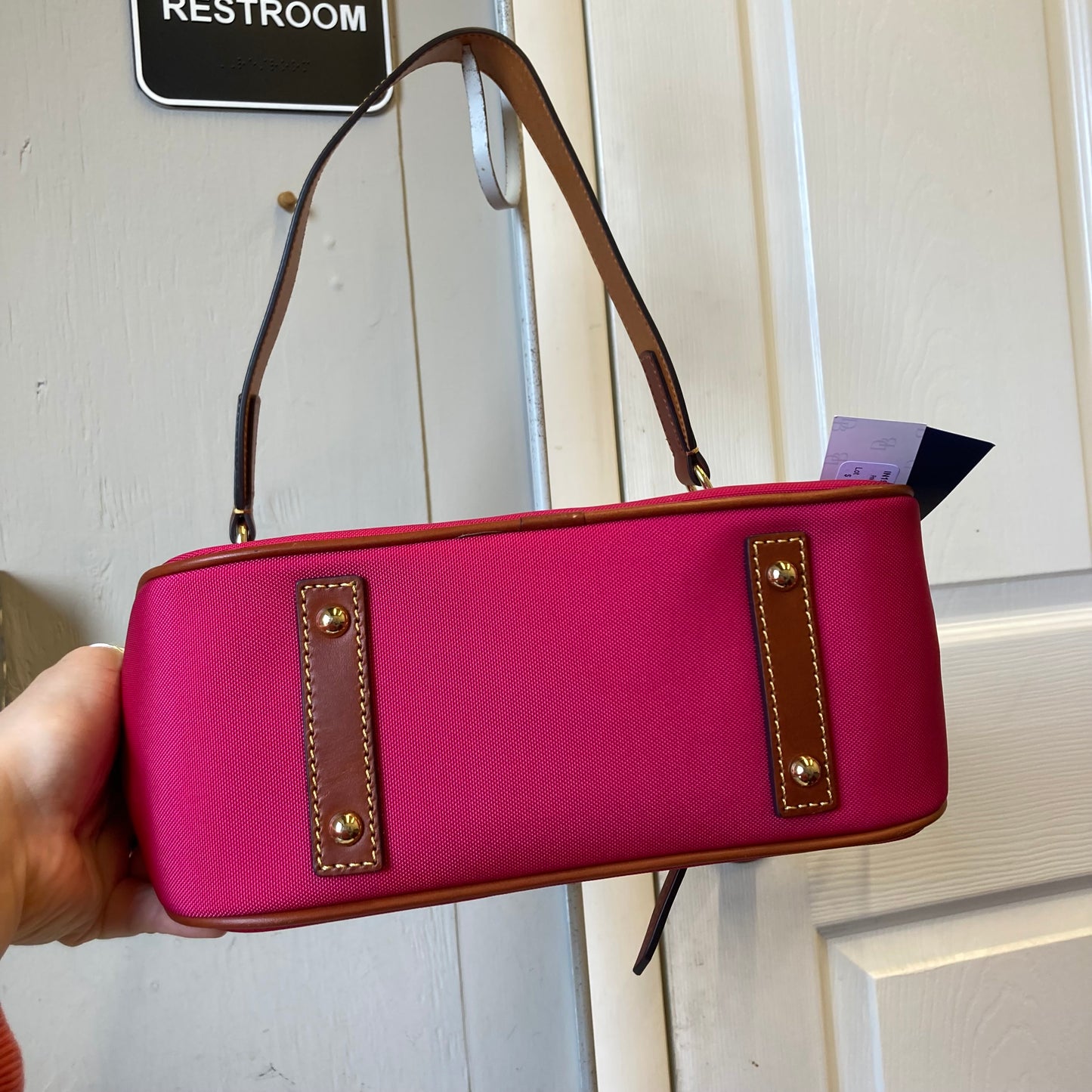 Handbag Designer By Dooney And Bourke In Pink, Size:Small
