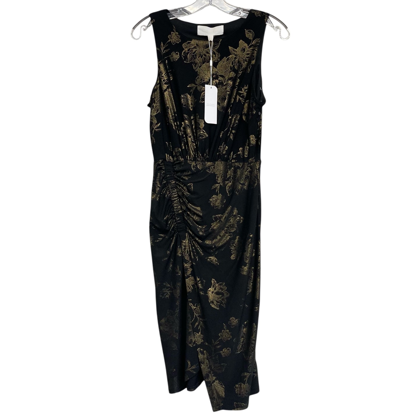 Dress Party Midi By Superfoxx In Black & Gold, Size:Su
