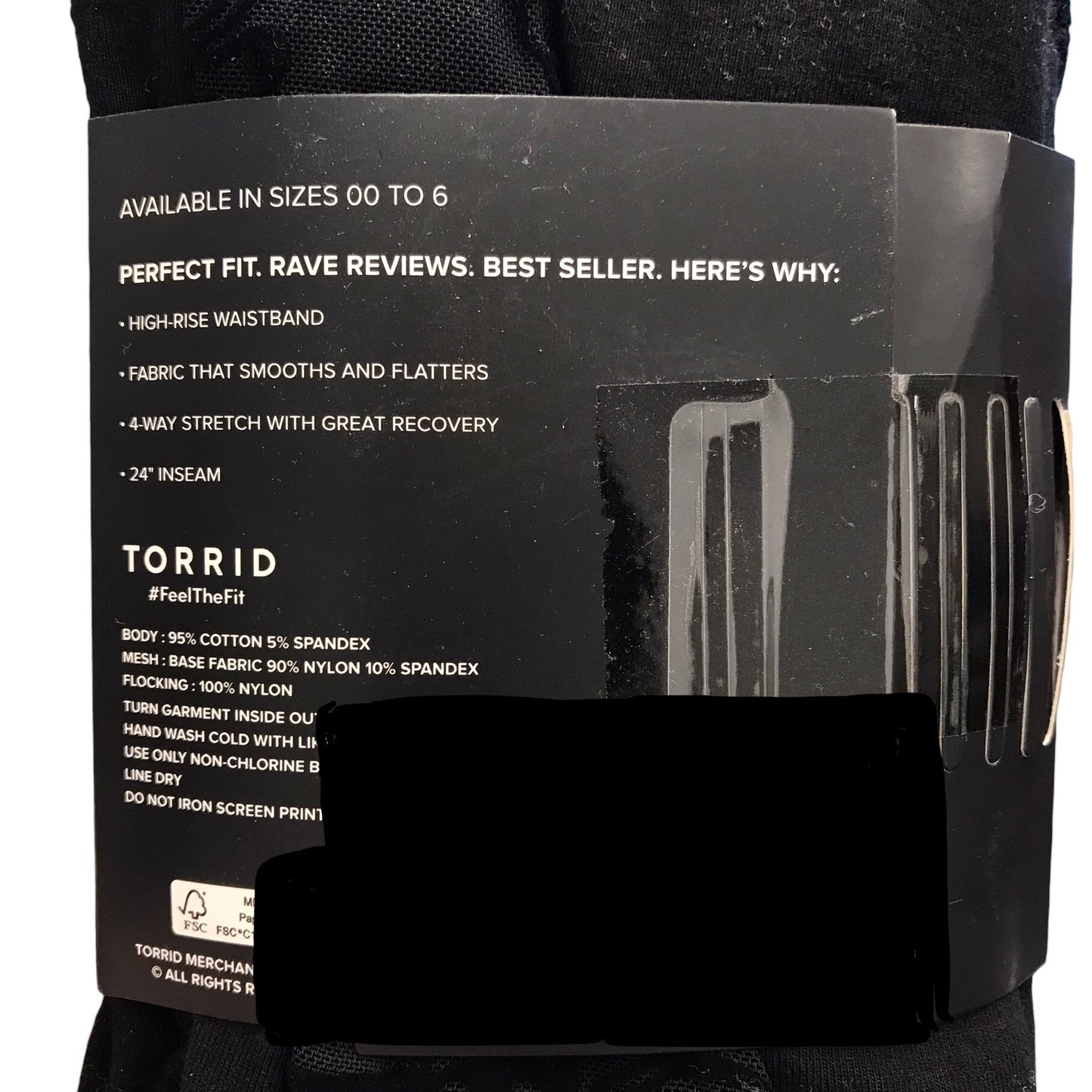 Leggings Cropped By Torrid In Black Size: 2X