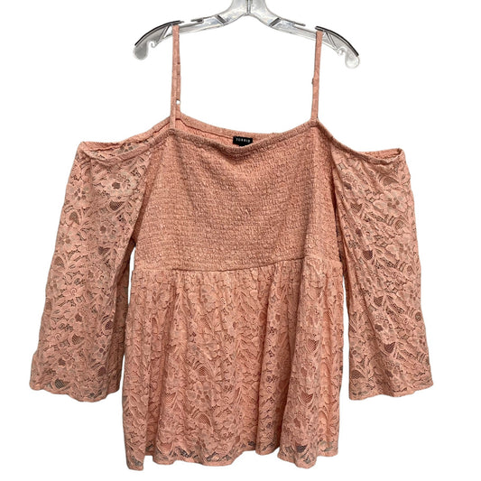 Top LS By Torrid In Pink, Size:4X