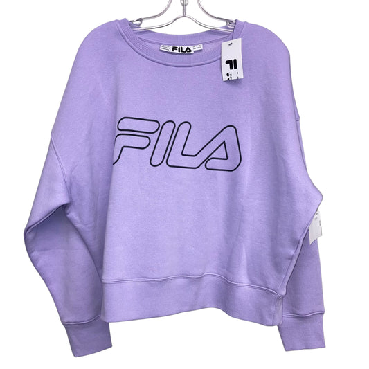 Sweatshirt Crewneck By Fila In Purple, Size:1X