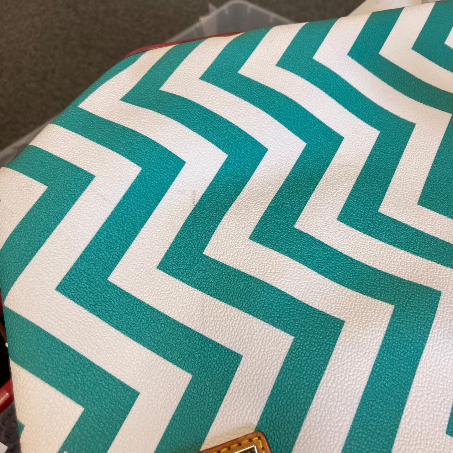 Handbag Designer By Dooney And Bourke In Teal, Size:Large