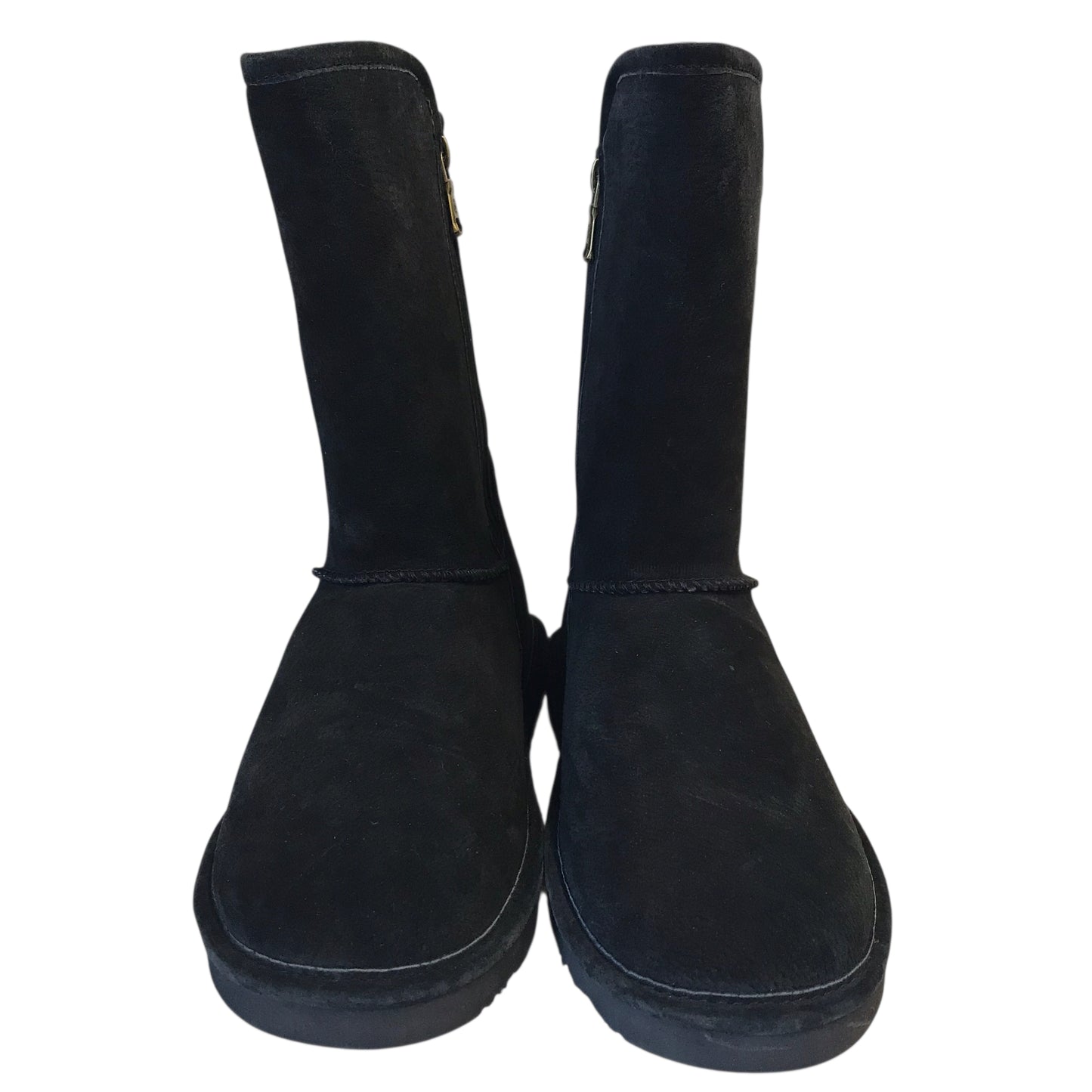 Boots Mid-Calf Flats By Lamo In Black, Size:10