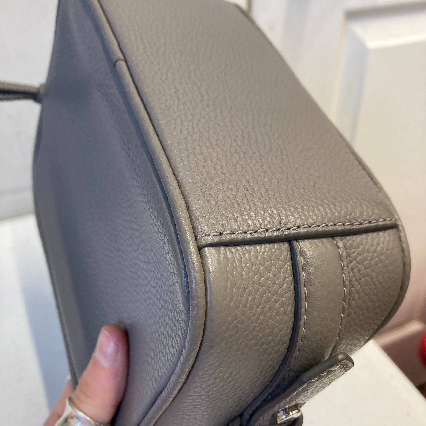 Crossbody Designer By Kate Spade In Grey, Size:Small