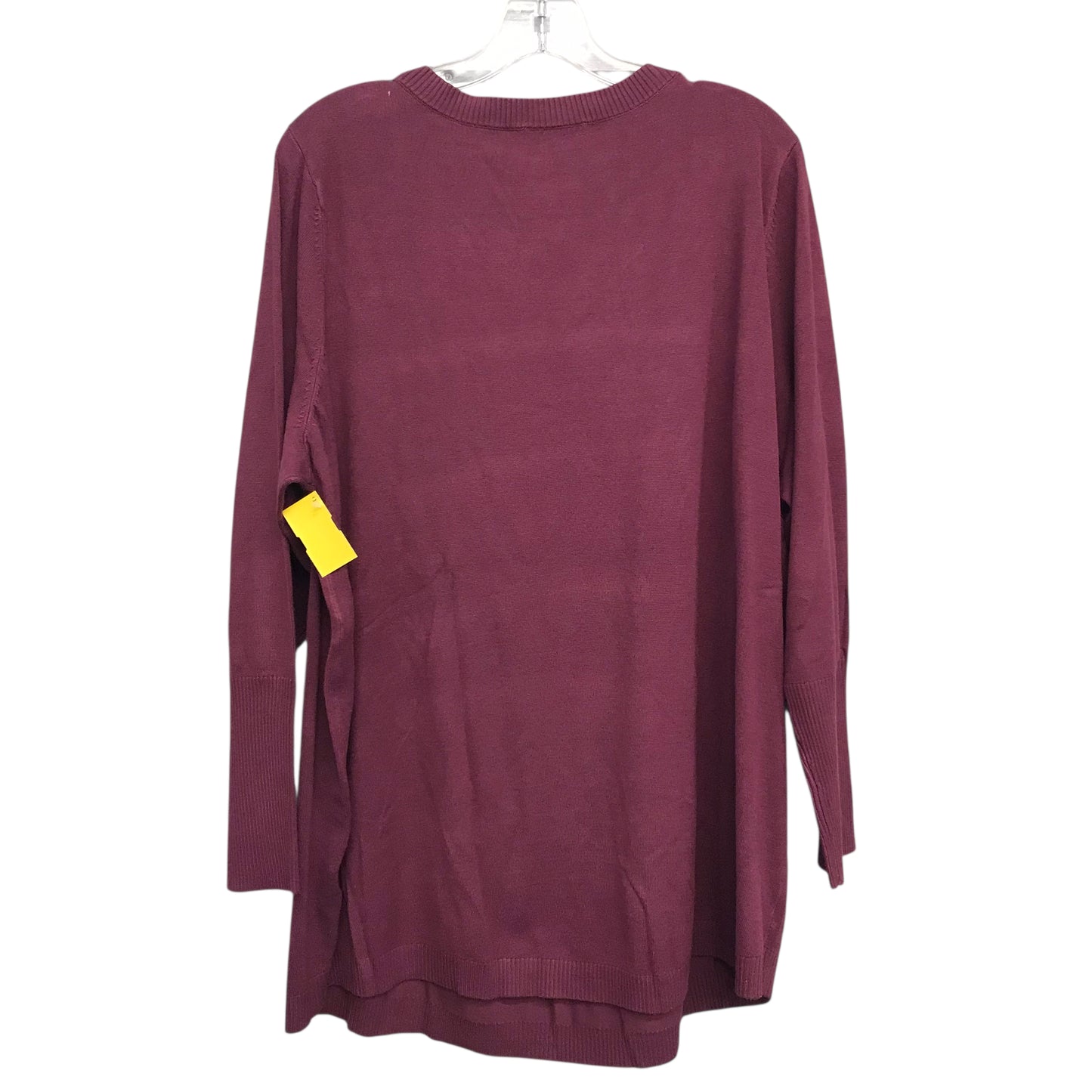 Sweater By Belle By Kim Gravel In Maroon, Size:2X