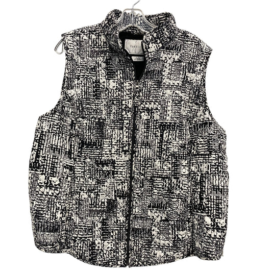 Vest Puffer & Quilted By Van Heusen In Black & White, Size:Xl