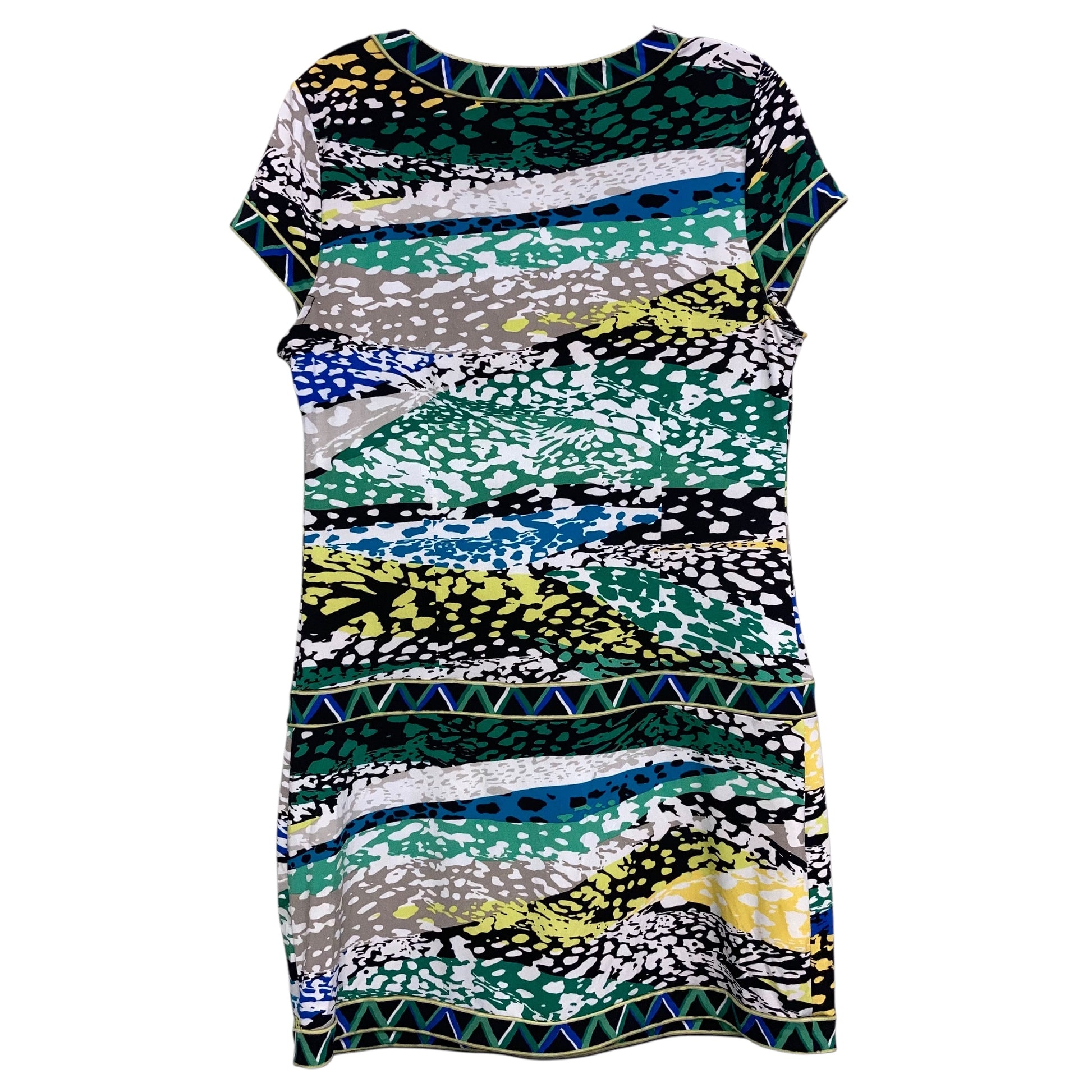bcbgmaxazria casual dress BCBGMAXAZRIA Women's Small Jenica Blue Casual Dress Keyhole Back Soft