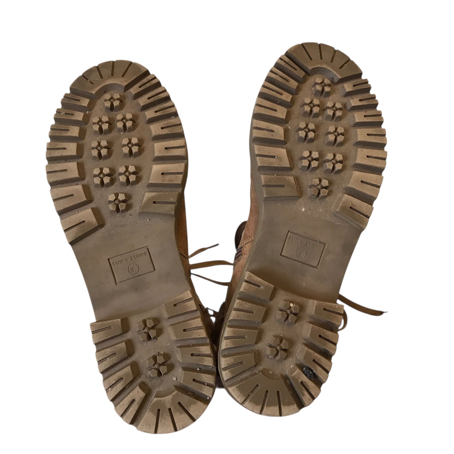 Boots Hiking By Sun & Stone In Tan, Size:9.5