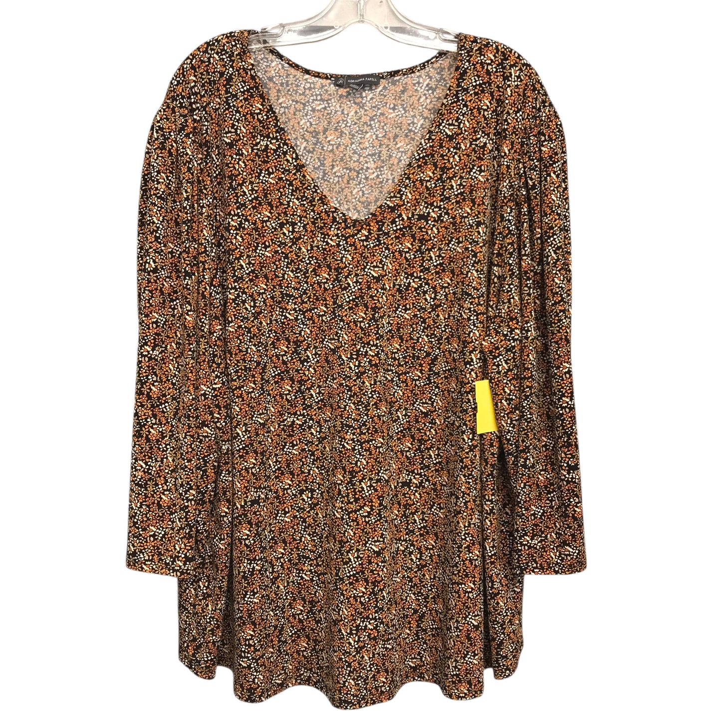 Top Ls By Adrianna Papell In Floral Print, Size:3X