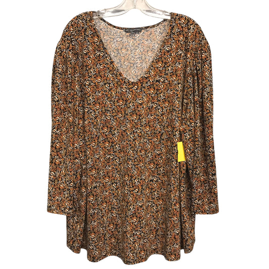 Top Ls By Adrianna Papell In Floral Print, Size:3X