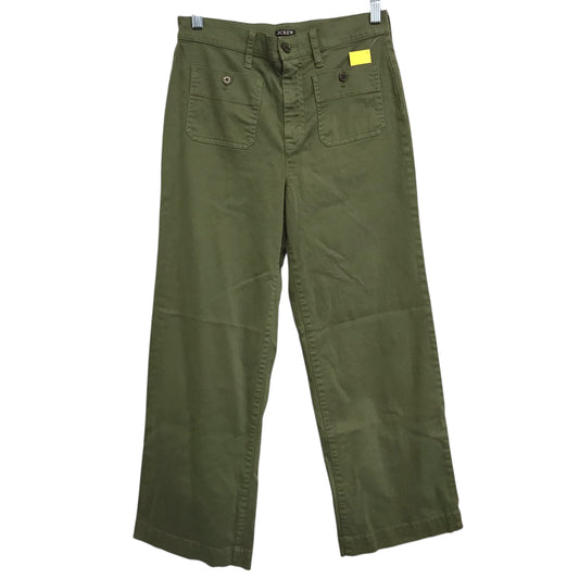 Pants Wide Leg By J. Crew In Green, Size:2