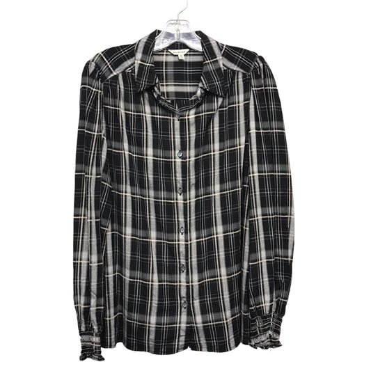 Top Ls By Max Studio In Plaid Pattern, Size:M