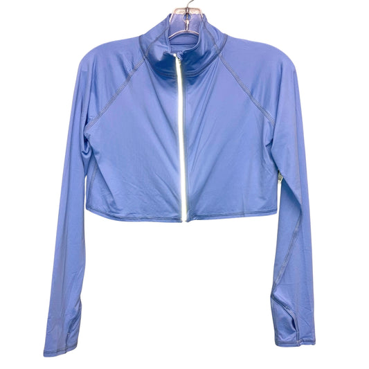 Athletic Jacket By BLOQUV In Blue, Size:M
