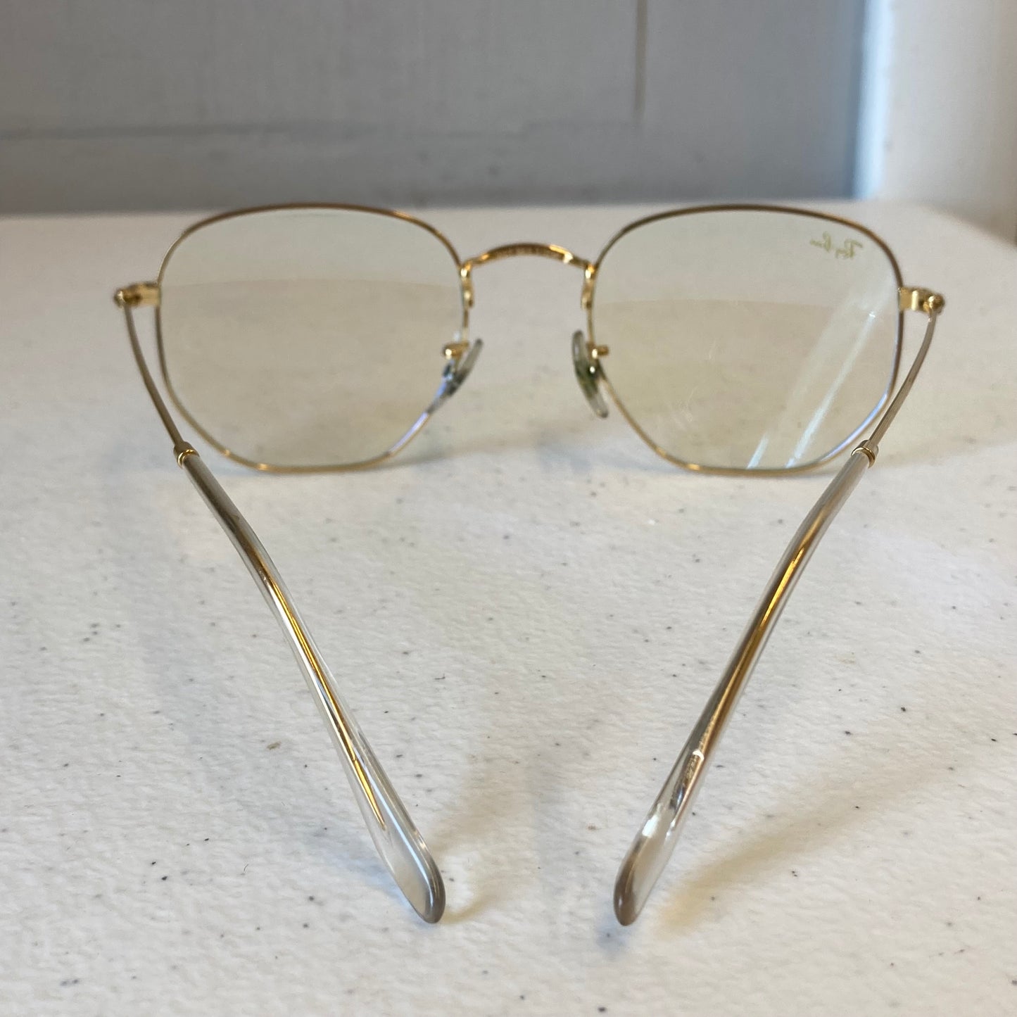 Sunglasses Designer By Ray Ban In Gold
