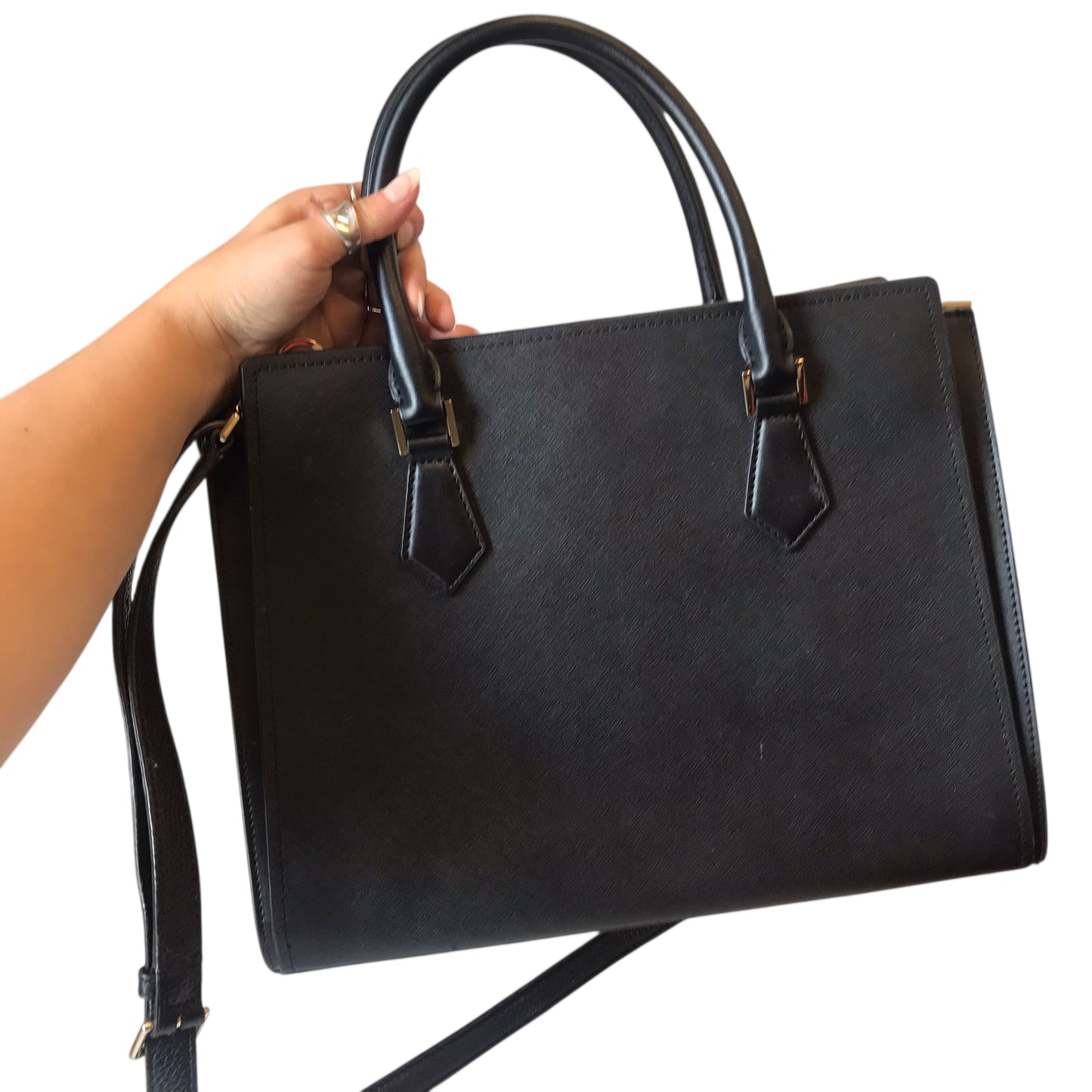 Handbag Designer By Michael Kors In Black, Size:Large