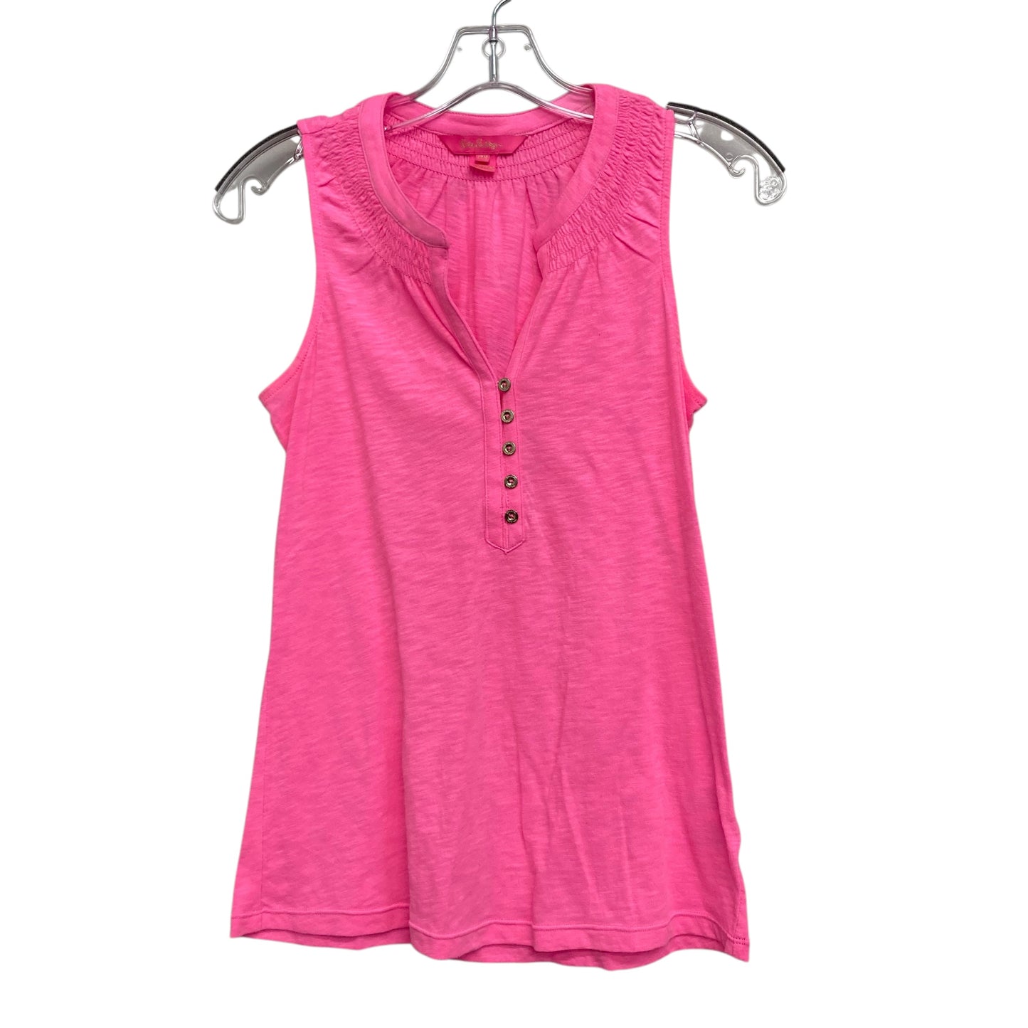 Top Sleeveless Designer By Lilly Pulitzer In Pink, Size:Xxs