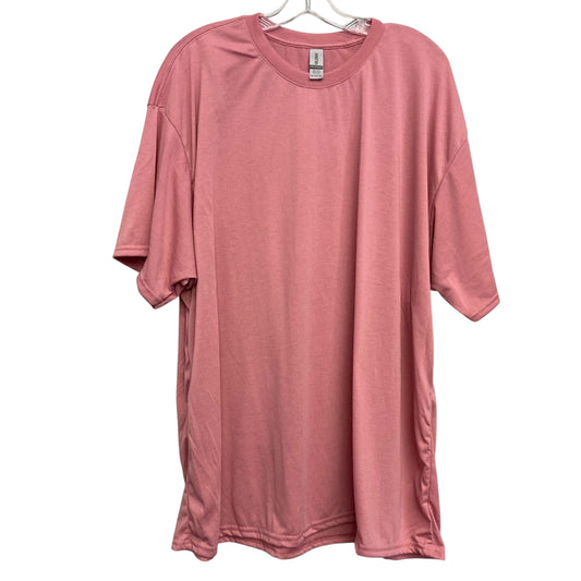 Top Ss Basic By Gildan In Pink, Size:3X