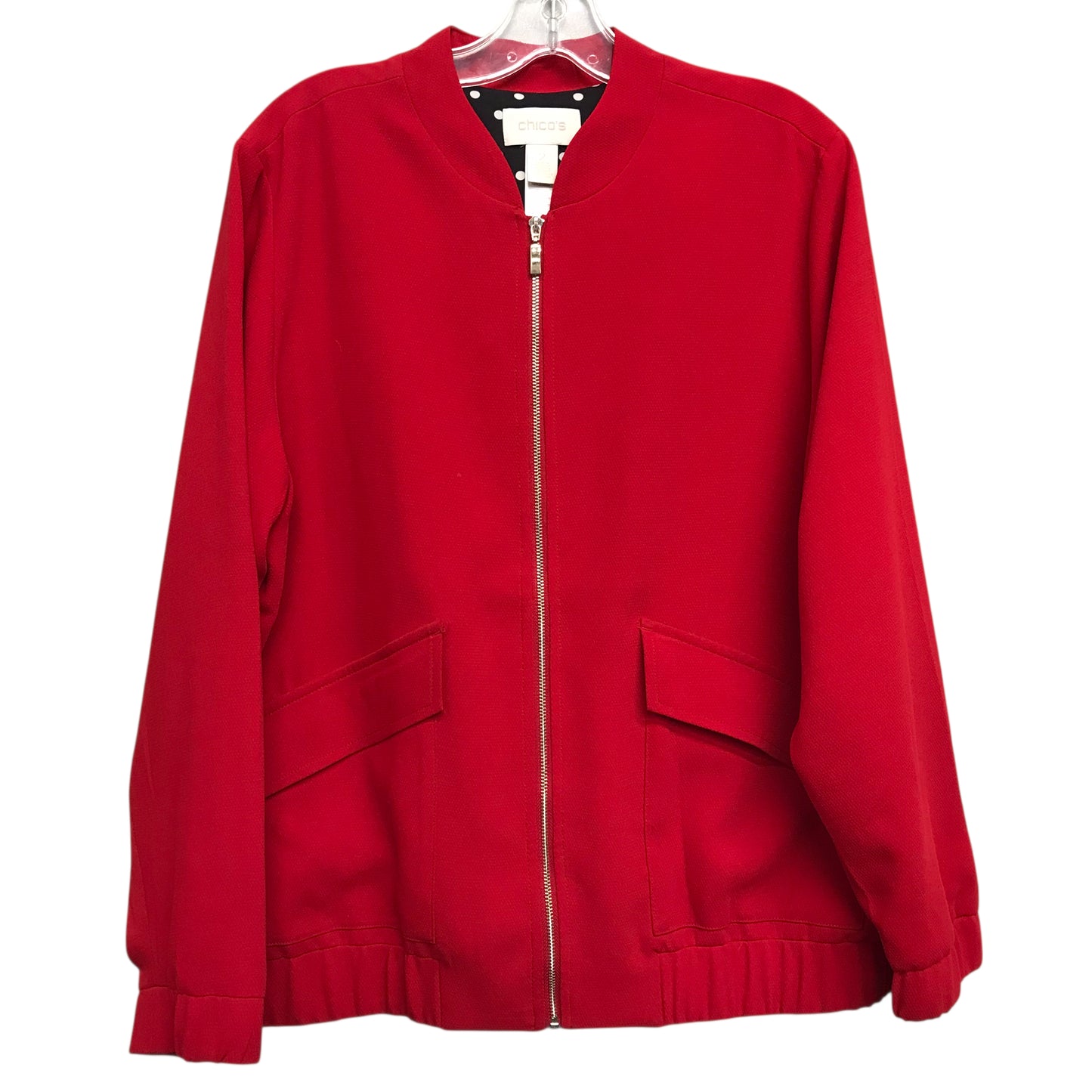 Jacket Other By Chicos In Red, Size:L
