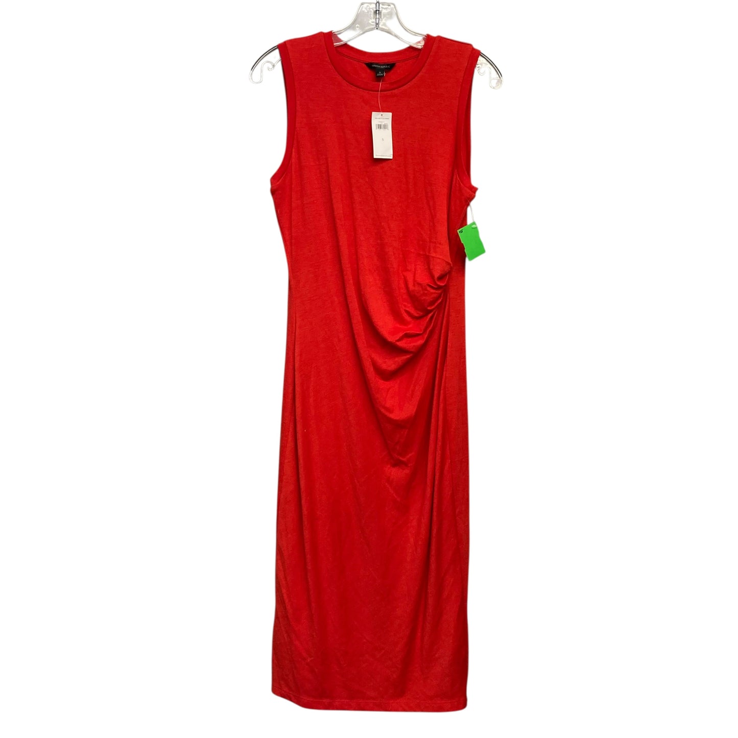 Dress Casual Midi By Banana Republic In Red, Size:S