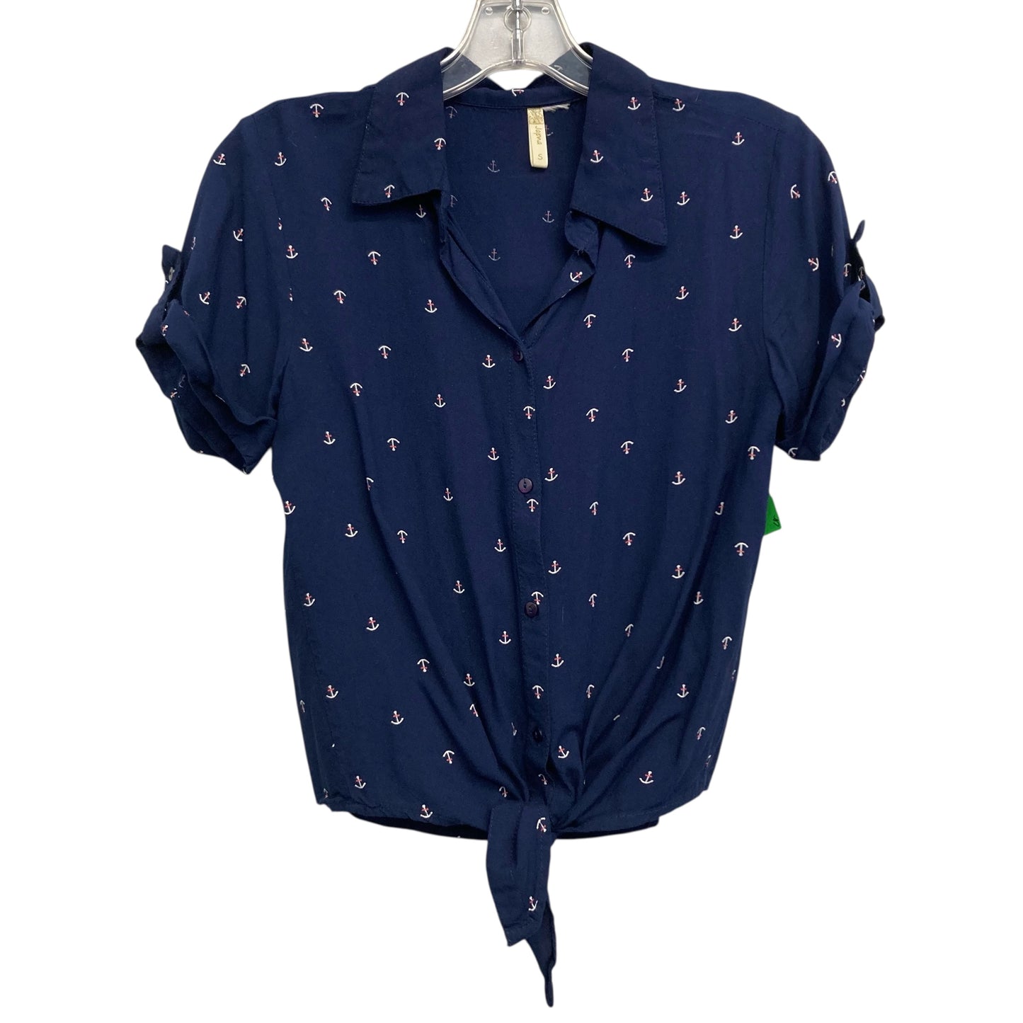 Top Ss By Japna In Navy, Size:S