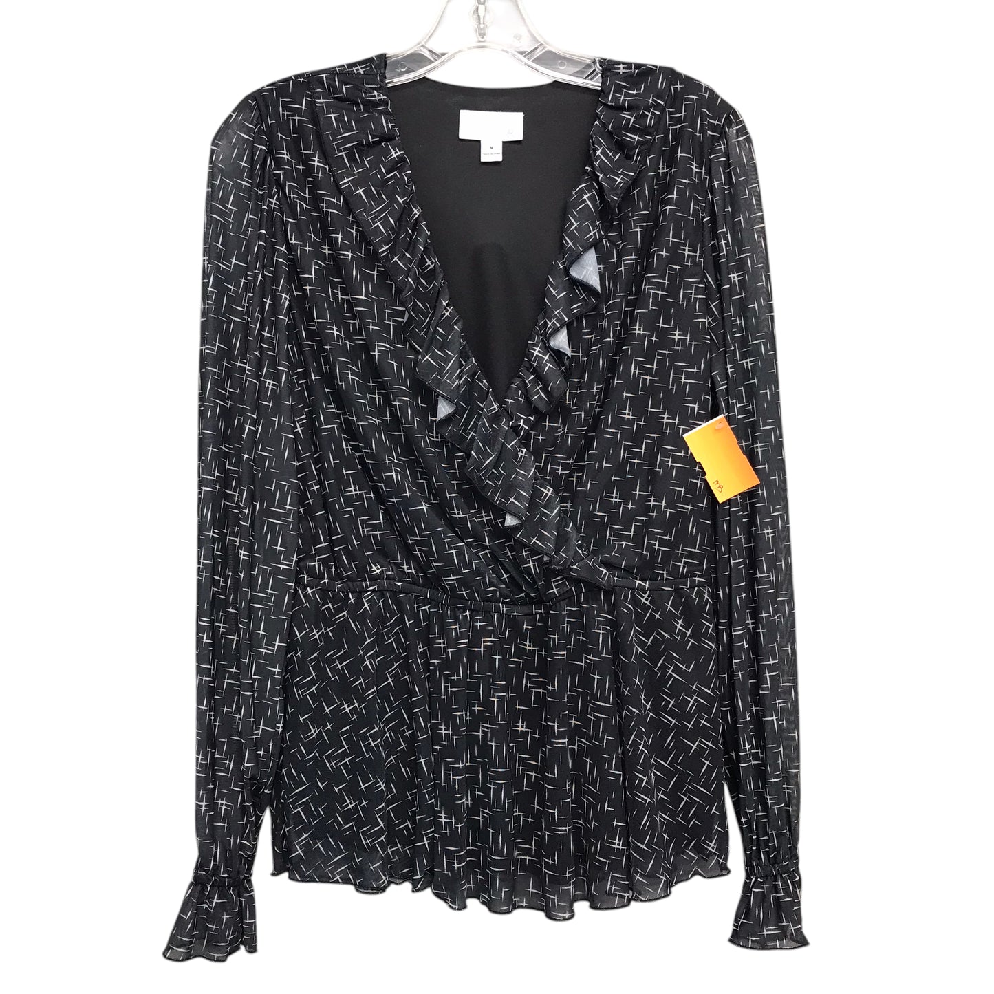 Top Ls By Morgan Taylor In Black & Cream, Size:M