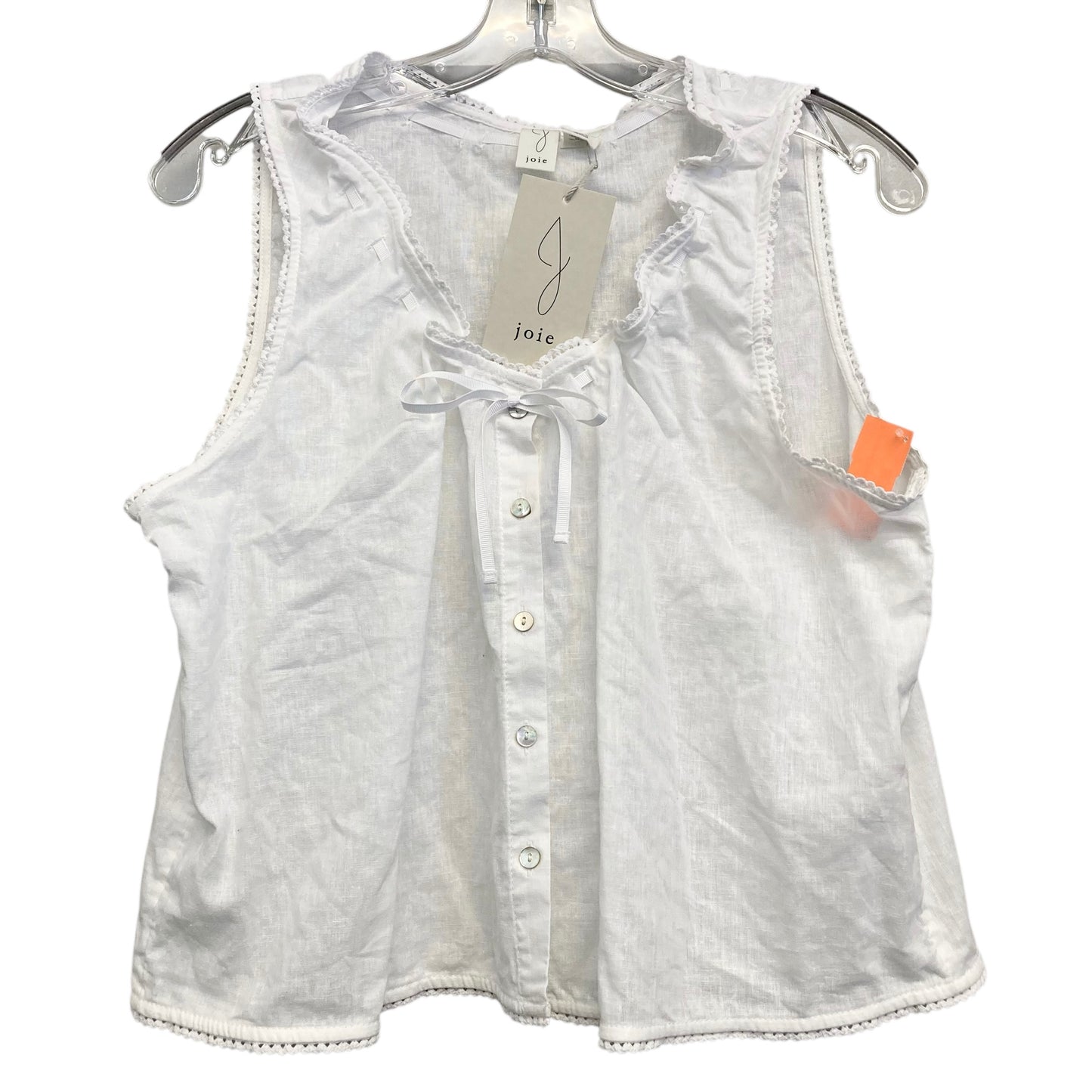 Top Sleeveless By Joie In White, Size:L