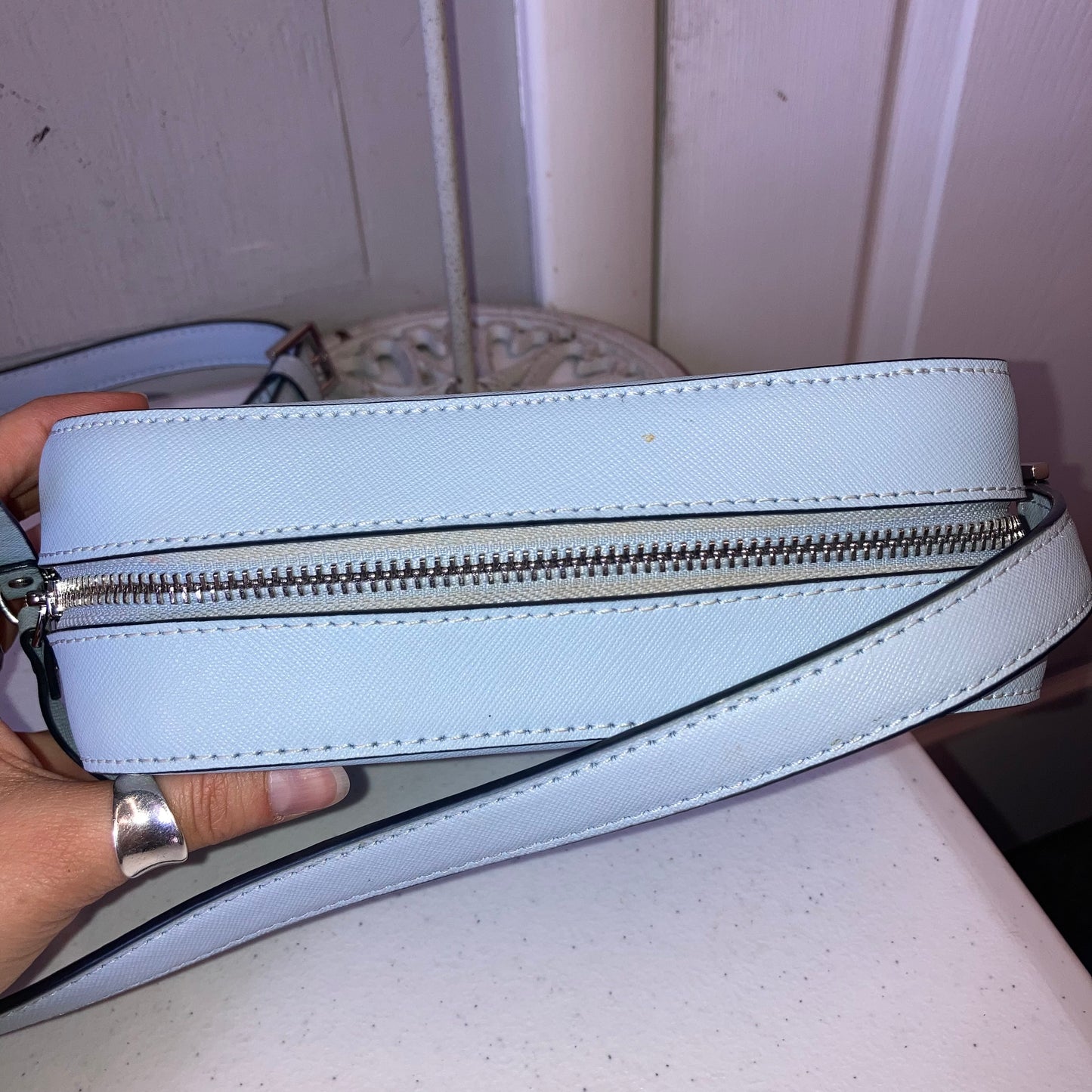 Crossbody Designer By Kate Spade In Blue, Size:Small