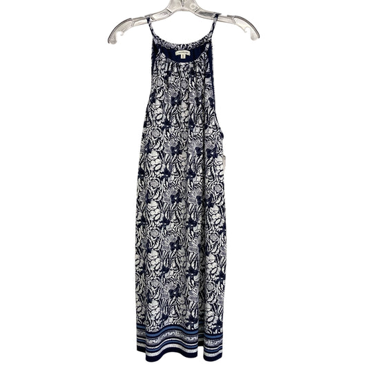 Dress Casual Short By Max Studio In Blue & White, Size:Xl