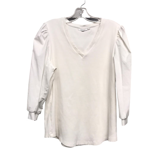 Top 3/4 sleeve By Chicos In White, Size:Xl