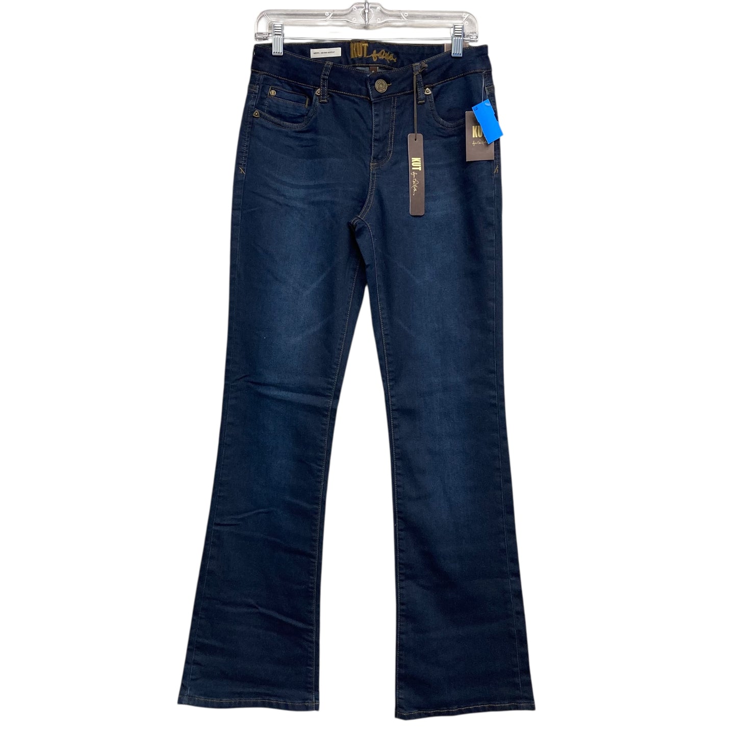 Jeans Flared By Kut In Blue Denim, Size:6