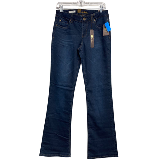 Jeans Flared By Kut In Blue Denim, Size:6