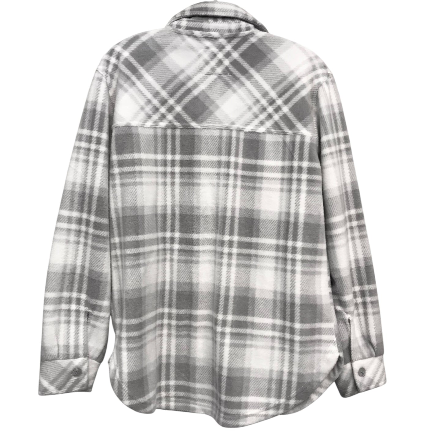 Jacket Shirt By Thread And Supply In Grey & White, Size:S