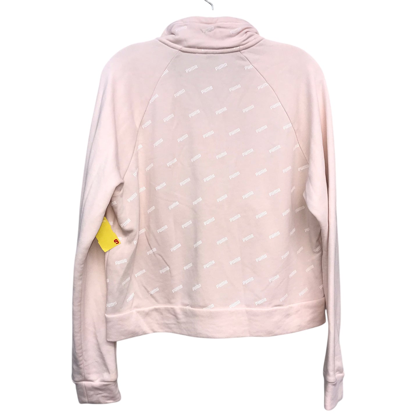 Athletic Top Ls Collar By Puma In Pink, Size:M