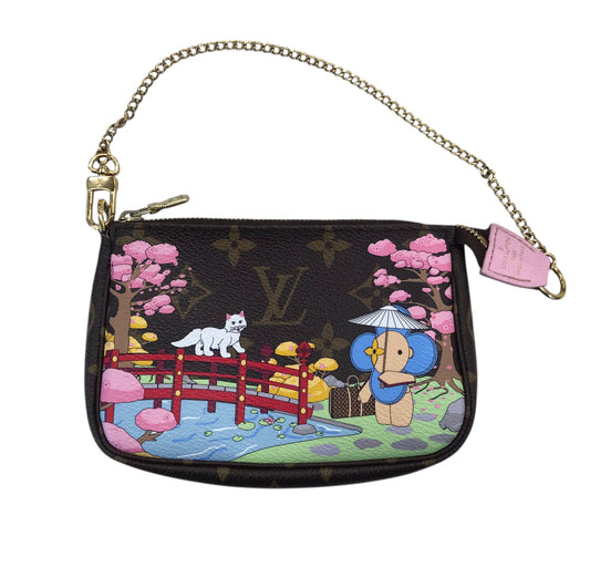 Wristlet Luxury Designer By Louis Vuitton In Brown, Size:Small
