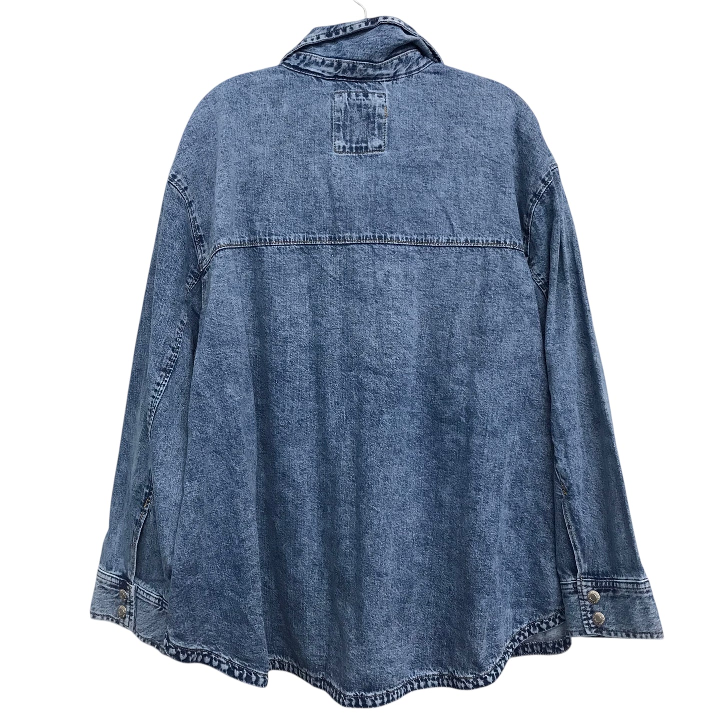 Jacket Shirt By Sonoma In Blue Denim, Size:2X