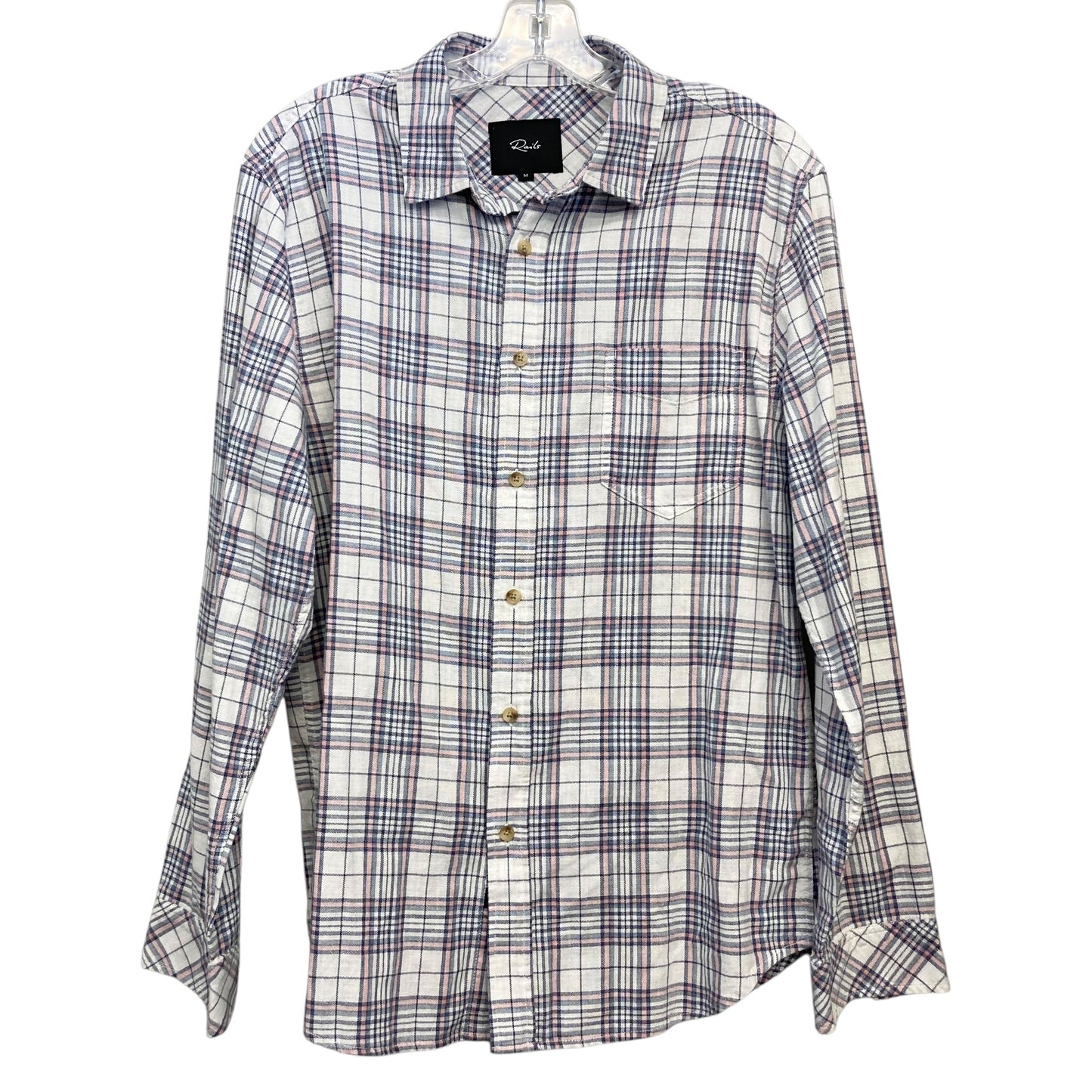 Top Ls By Rails In Plaid Pattern, Size:M